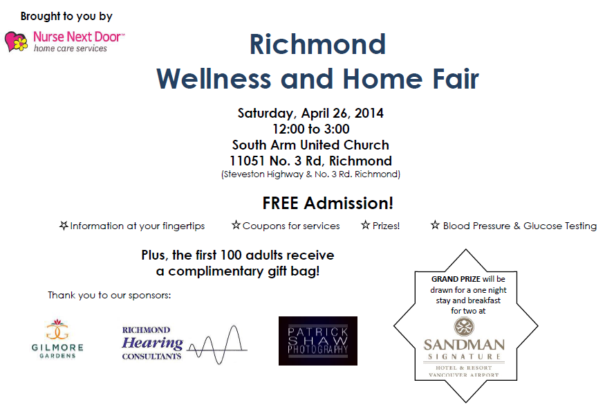 Richmond Wellness and Home Fair poster