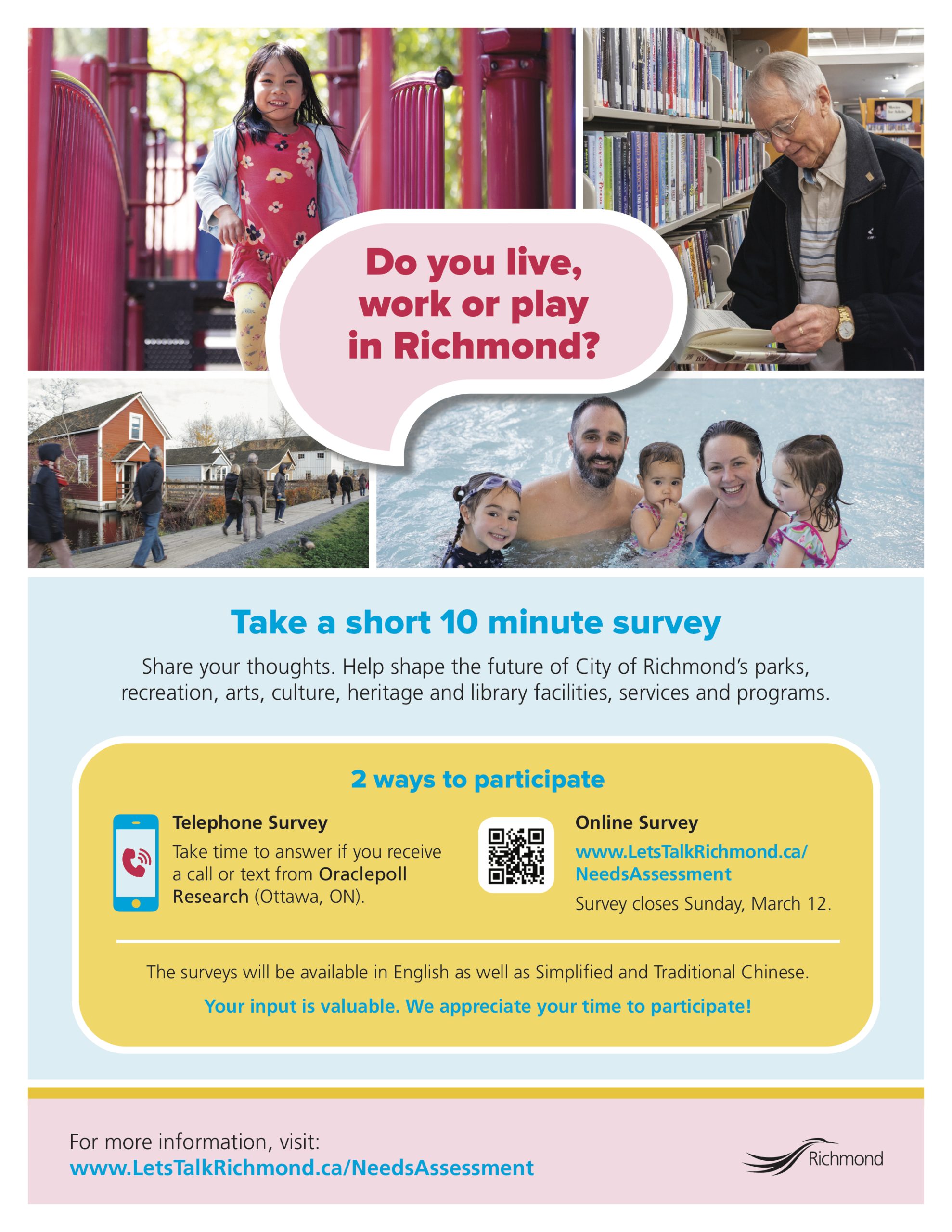 richmond community services survey poster 2023