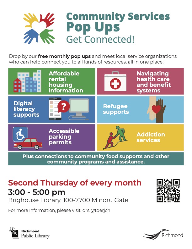 Richmond Community services Pop Ups poster